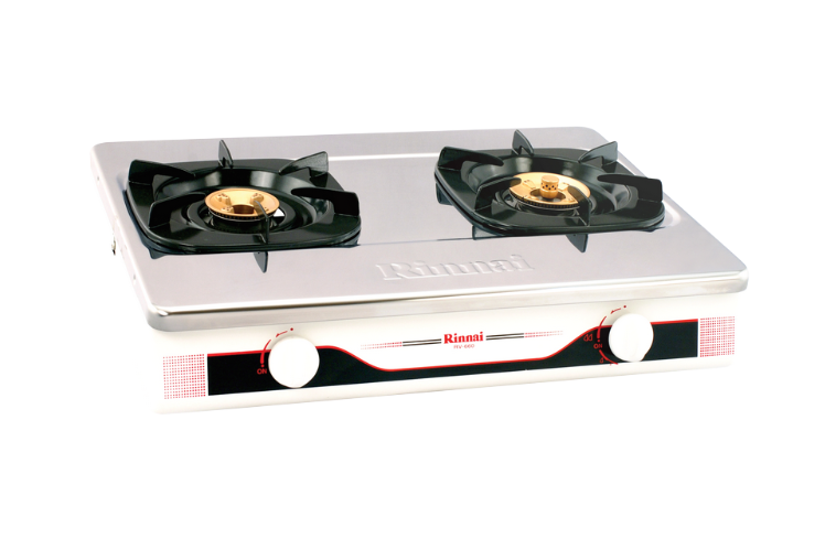 Bếp gas để bàn 590mm mặt bếp thép không gỉ